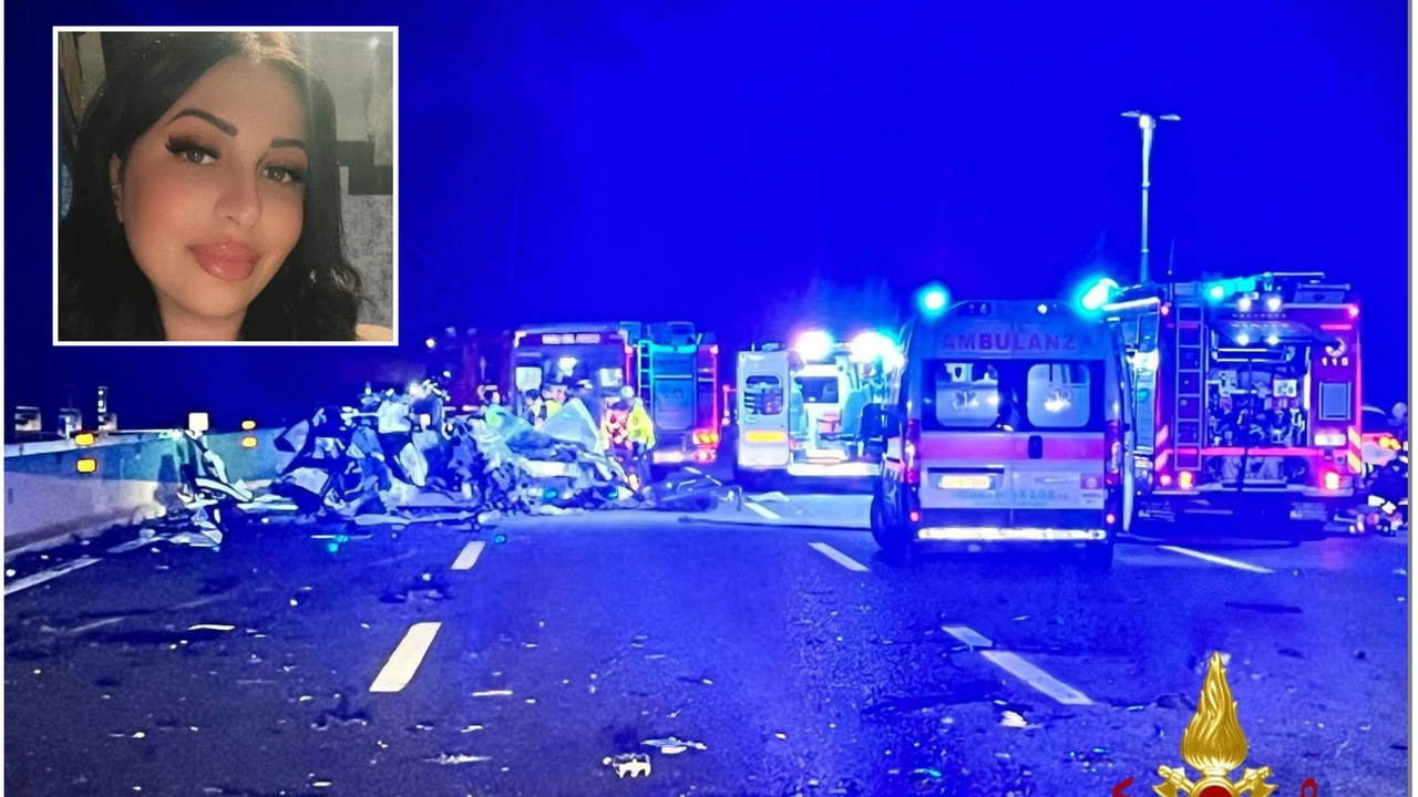Nel riquadro Adela Xhaferri, la 27enne morta questa notte sulla BreBeMi