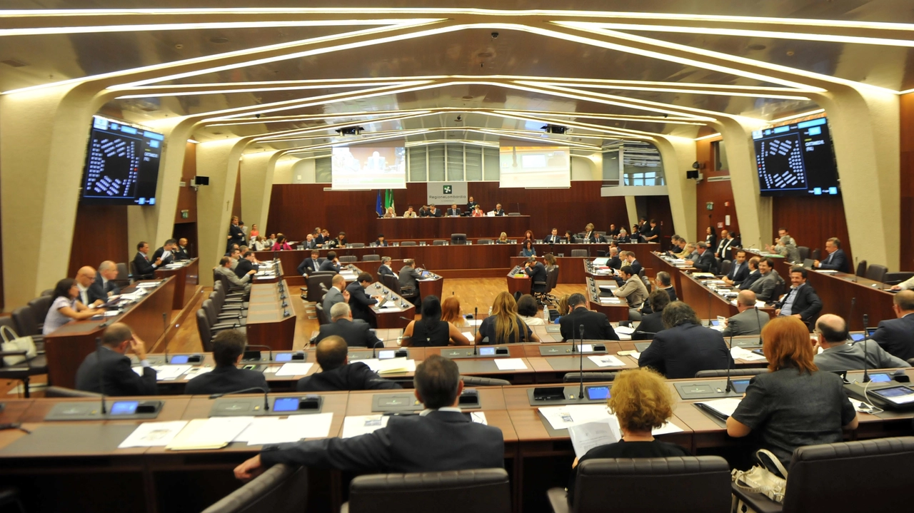 L'aula del Consiglio regionale della Lombardia (foto di repertorio)
