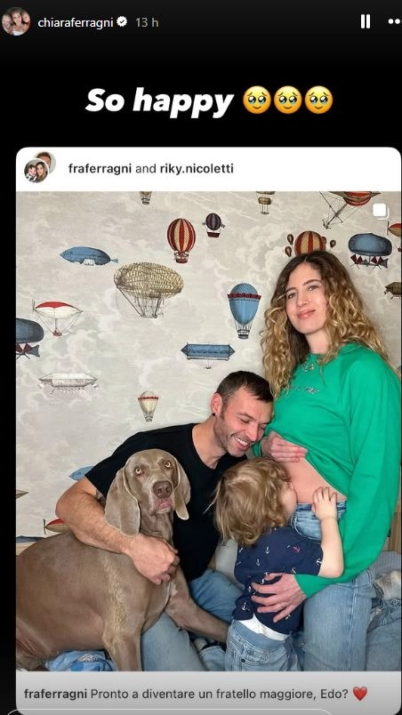 Il post di Chiara Ferragni dopo l'annuncio della sorella Francesca (Frame vidoe Instagram)