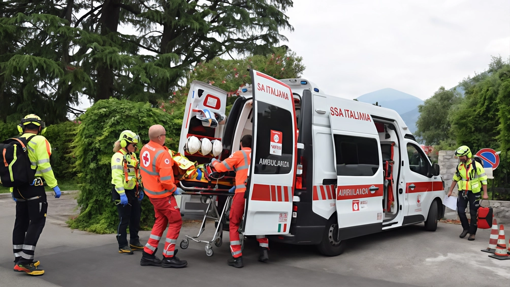 Paura per un operaio vittima di un infortunio ieri attorno alle 12 a Iseo, lungo via Ippolito Antonioli, la... Paura per un operaio vittima di un infortunio ieri attorno alle 12 a Iseo, lungo via Ippolito Antonioli, la...
