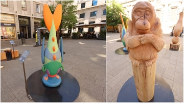 Gli alberi abbattuti dalla tempesta di luglio 2023 sono diventati opere d’arte: la mostra in piazza San Fedele