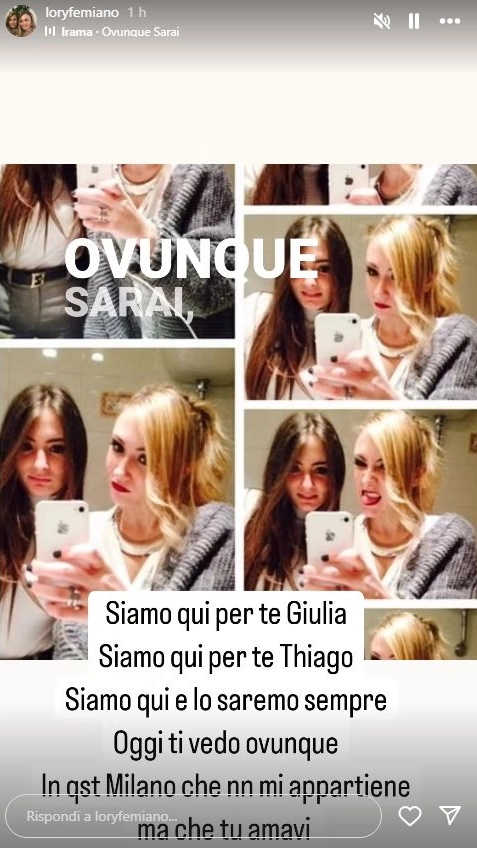 il post Instagram di Loredana Femiano, mamma di Giulia Tramontano