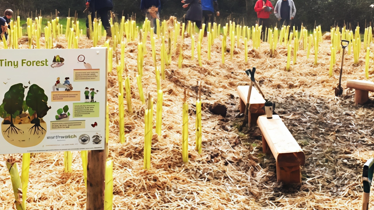 A Bergamo arriva la "Tiny Forest", una piccola foresta urbana che replica il microclima e la biodiversità di una foresta naturale, assorbendo CO2 e regalando benefici ambientali. Un progetto innovativo per la città. A Bergamo arriva la "Tiny Forest", una piccola foresta urbana che replica il microclima e la biodiversità di una foresta naturale, assorbendo CO2 e regalando benefici ambientali. Un progetto innovativo per la città.