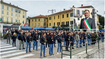 I saluti romani e l’Anpi, le due piazze contrapposte di Dongo. Il sindaco: “Così ogni anno, ma non ci si abitua”
