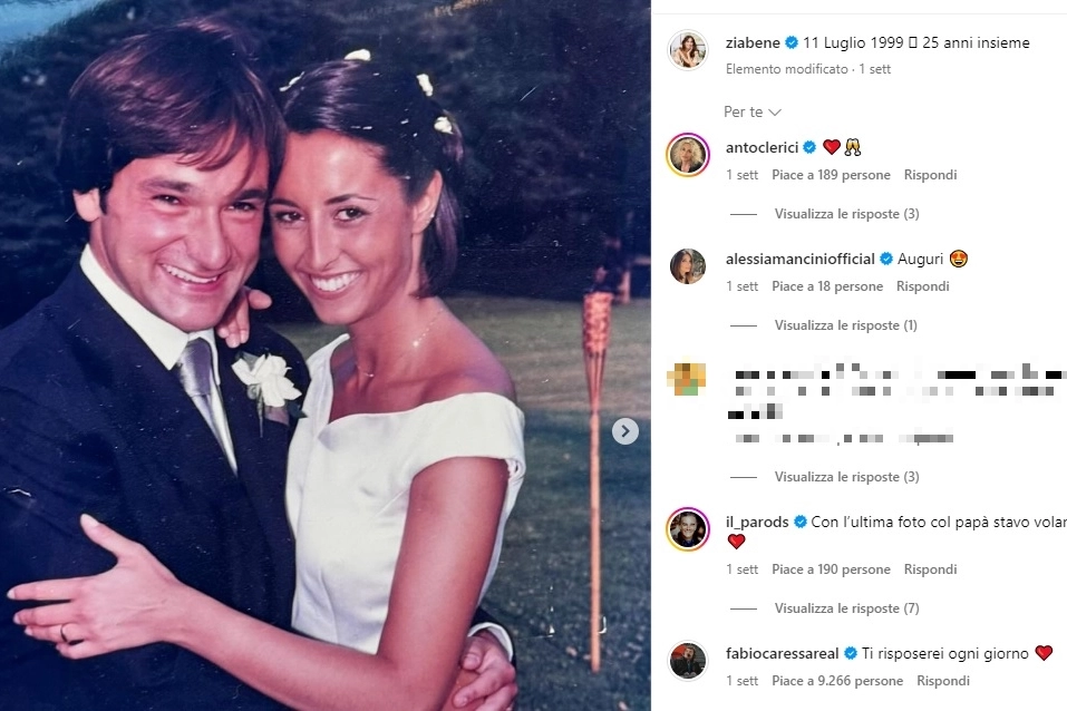 Il post su Instagram di Benedetta Parodi (Instagram @ziabene)