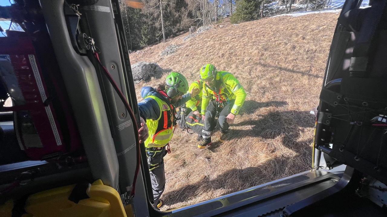 Intervento di soccorso in montagna (Anp)