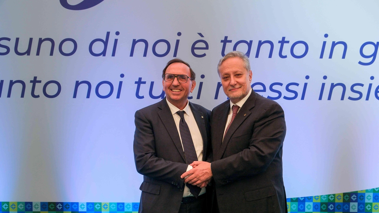 I presidenti Giovanni Grazioli (Bcc Treviglio) e Ruggero Redaelli (Bcc Carate Brianza)