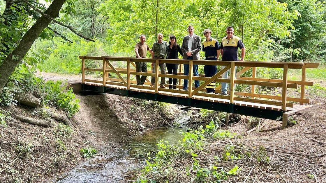 la passerella sul torrente rottone è tornata finalmente percorribile