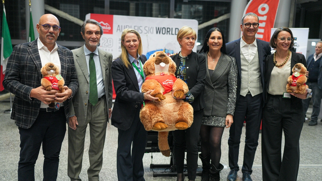 La presentazione della gara di Coppa del Mondo a Bormio La presentazione della gara di Coppa del Mondo a Bormio