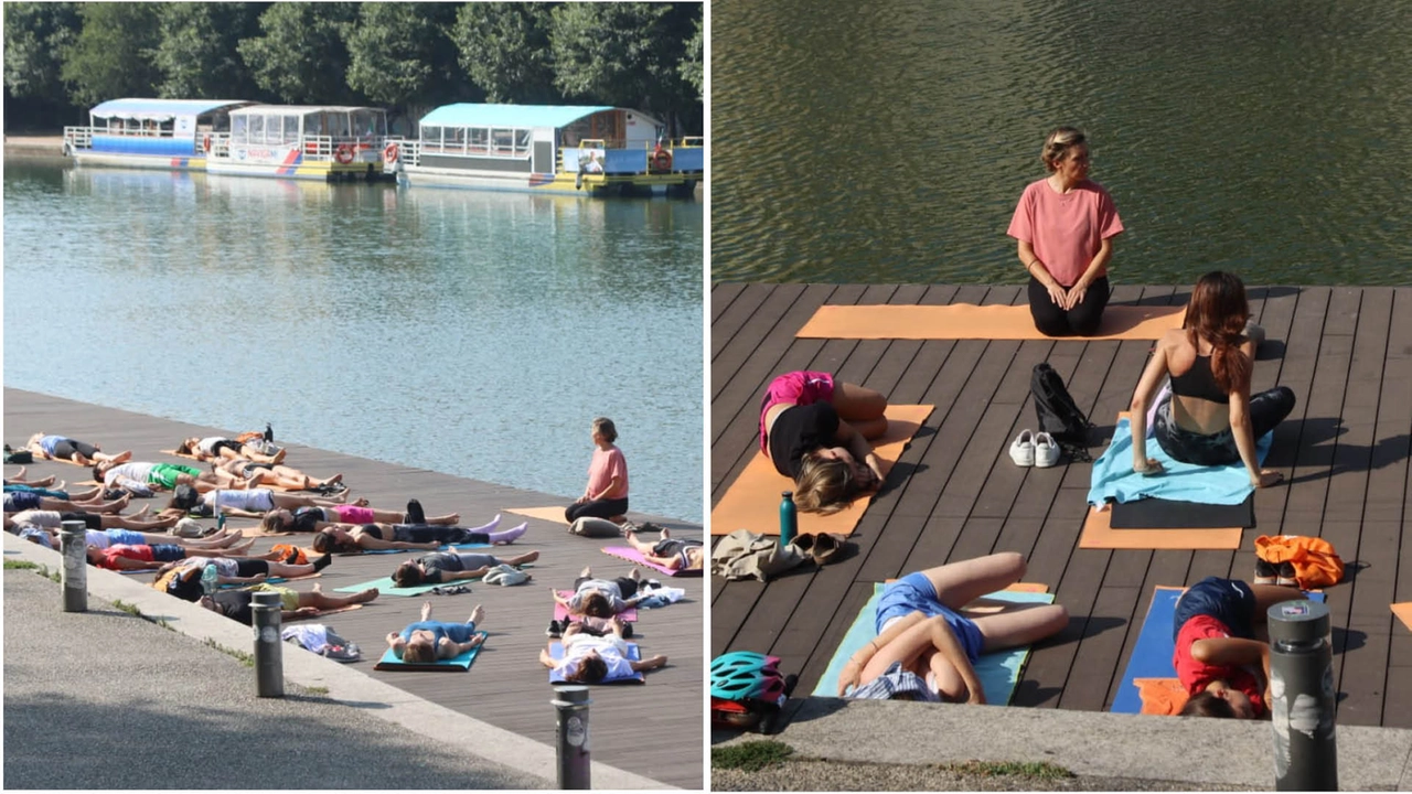 Fino a ottobre sulle piattaforme del porto cittadino andrà in scena Darsena Sport, una rassegna di eventi sporti gratuiti. Nelle foto le classi di yoga Fino a ottobre sulle piattaforme del porto cittadino andrà in scena Darsena Sport, una rassegna di eventi sporti gratuiti. Nelle foto le classi di yoga