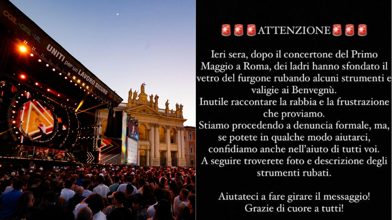 Il messaggio sui social dopo il concerto del Primo Maggio a Roma Il messaggio sui social dopo il concerto del Primo Maggio a Roma