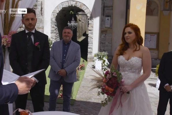 Nicole Soria e Andrea Ghiselli si sposano (frame video Matrimonio a prima vista)
