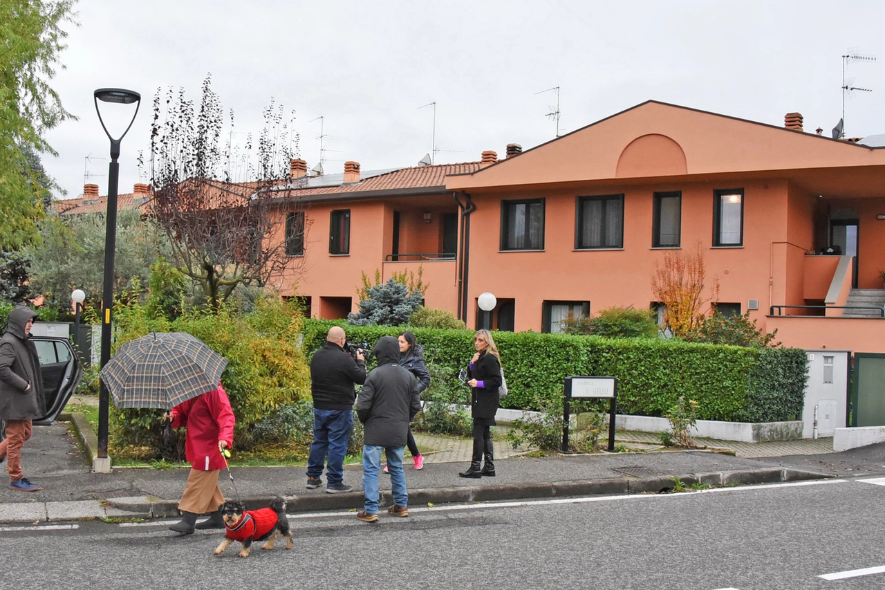 La casa dove risiedeva la donna con la famiglia