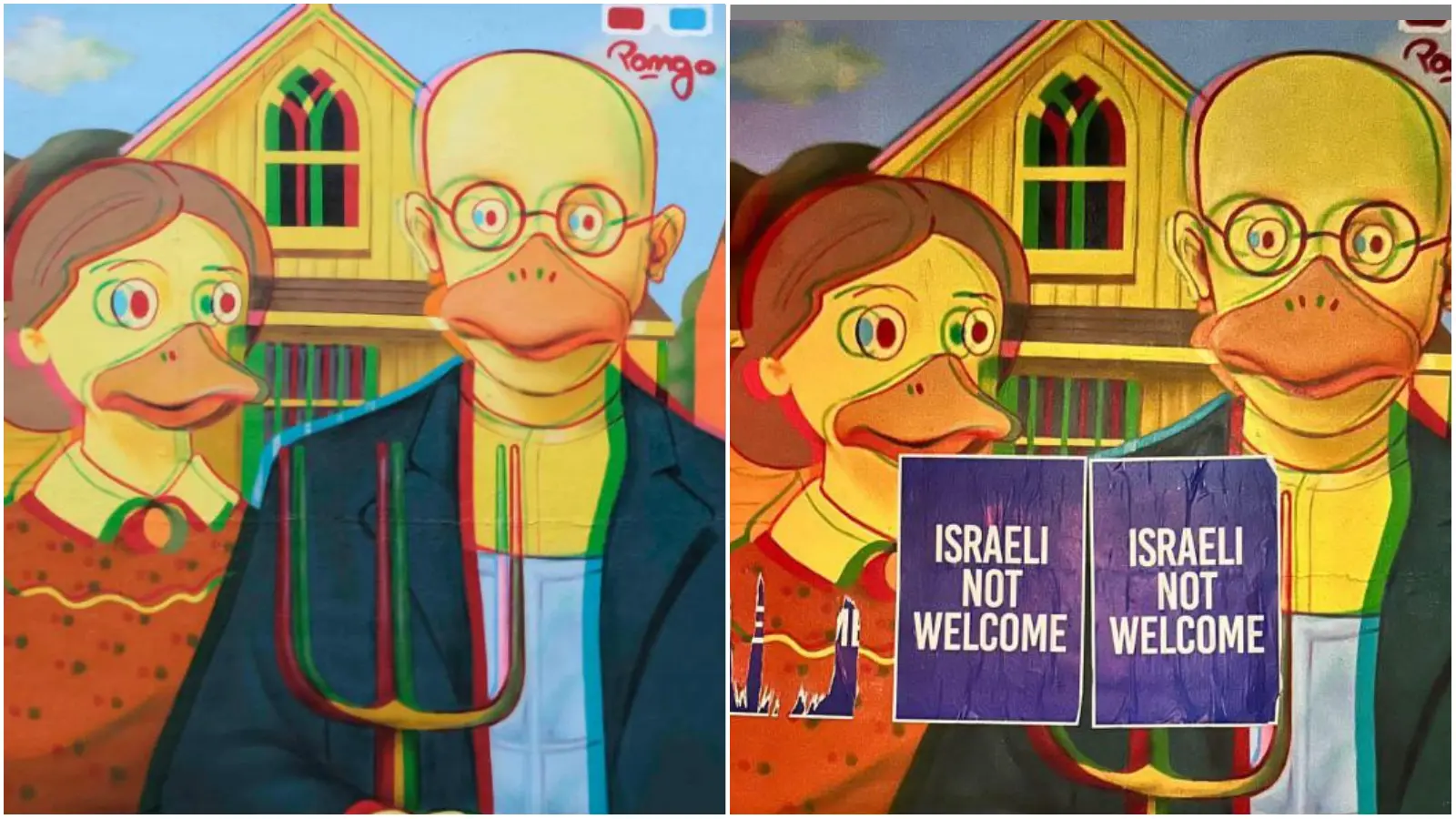 Murale rovinato dai ProPal, l’artista Federico Pongo non ci sta: un gesto da fascisti