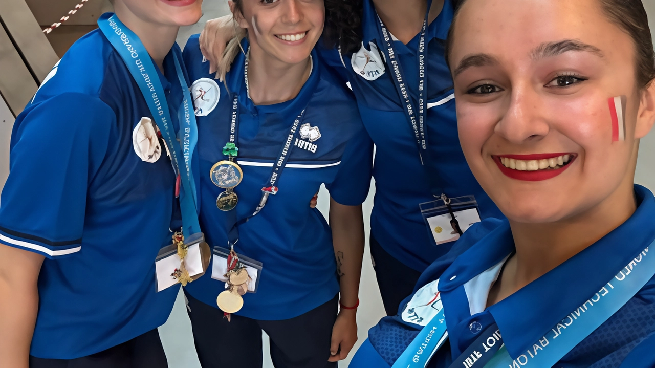 Beatrice Lupo Pasini, Sara Facchetti, il coach Sara Milanesi e Ileana Fedele Per loro le congratulazioni dal Comune. a nome dell’intera cittadinanza