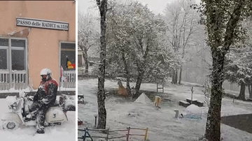 Neve in Appennino come d’inverno: 15 centimetri, ecco dove