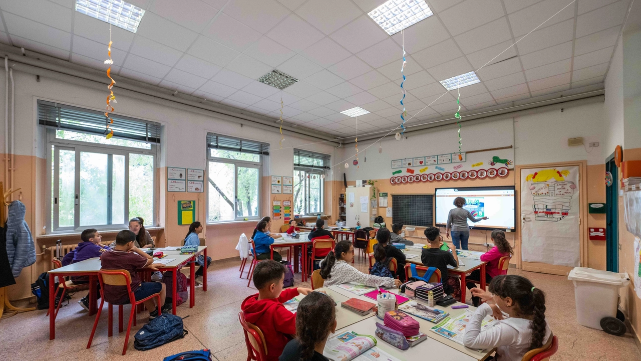 Scuola Primaria Radice Via Paravia, Milano, 9 Aprile 2024, Ansa/Andrea Fasani Scuola Primaria Radice Via Paravia, Milano, 9 Aprile 2024, Ansa/Andrea Fasani