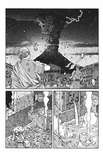 plinio come eroe manga al museo verri la mostra coi disegni di yamazaki