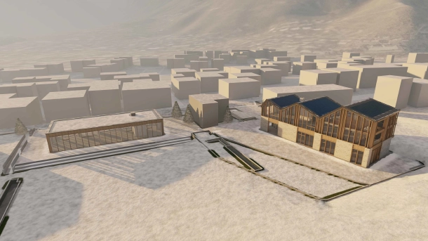 Bormio, rendering Ski Stadium