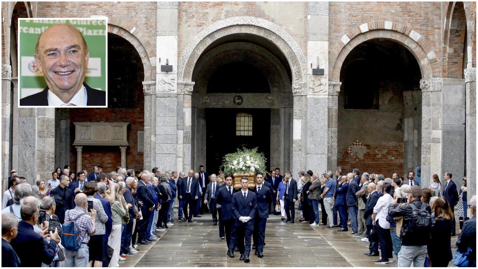 La famiglia interista dà l’addio a Ernesto Pellegrini in Sant’Ambrogio
