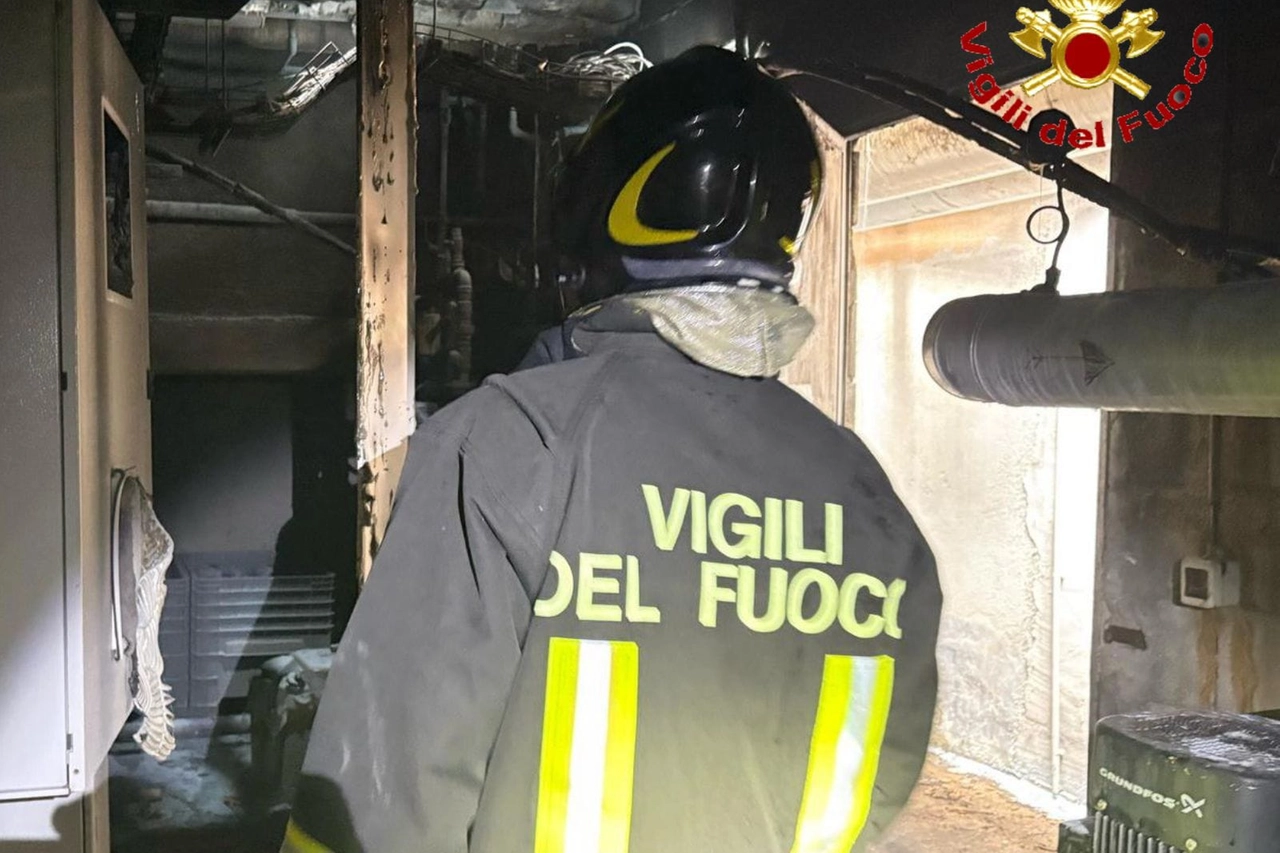 Sul posto i vigili del fuoco di Varese