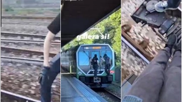 Ragazzini appesi al metrò in corsa per un video social: “train surfing”, la nuova (pericolosa) moda di Milano