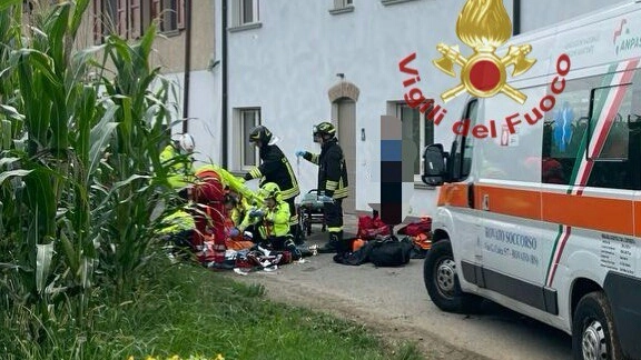 Infortunio sul lavoro operaio investito da una ruspa a Castrezzato