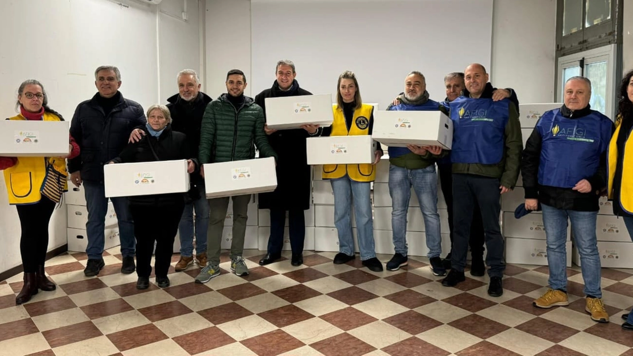 I volontari Afigi con il sindaco Marco Ballarini I volontari Afigi con il sindaco Marco Ballarini