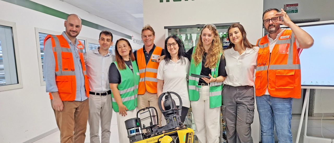 All’Heineken di Bergamo entra in servizio Hops, il cane robot che “fiuta” le anomalie