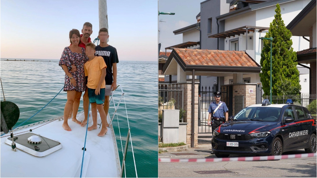 Un momento di una famiglia normale e felice prima della strage Un momento di una famiglia normale e felice prima della strage