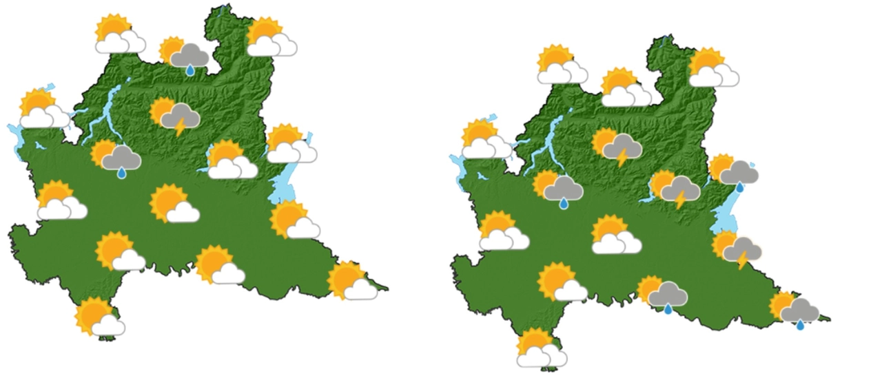 Lombardia, il meteo di venerdì 1 e sabato 2 agosto (Foto Arpa Lombardia)