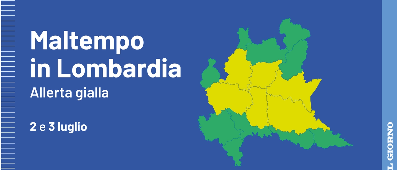 Allerta gialla a Milano e in Lombardia
