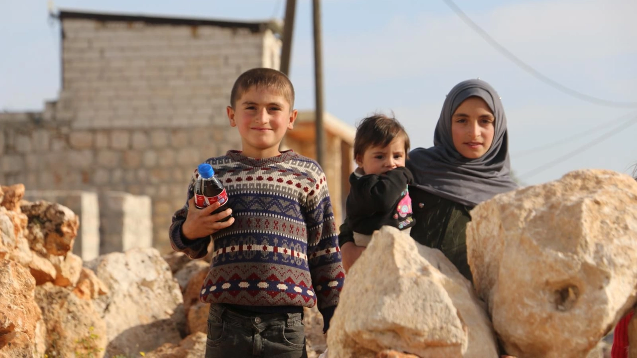 I bambini del campo profughi di Iblid, nel nordovest della Siria devastata dalla guerra I bambini del campo profughi di Iblid, nel nordovest della Siria devastata dalla guerra