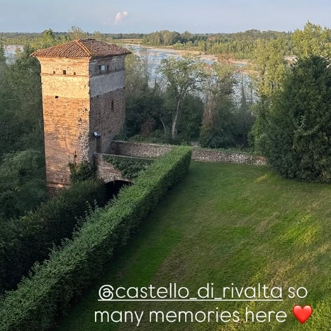Il castello di Rivalta (Frame video Instagram Chiara Ferragni)