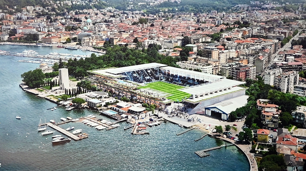 Rendering del progetto del nuovo stadio Sinigaglia