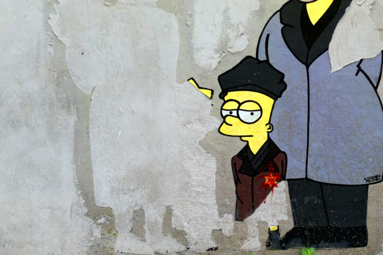 Il murale si ispira ai Simpson ed è stato realizzato nel gennaio 2023