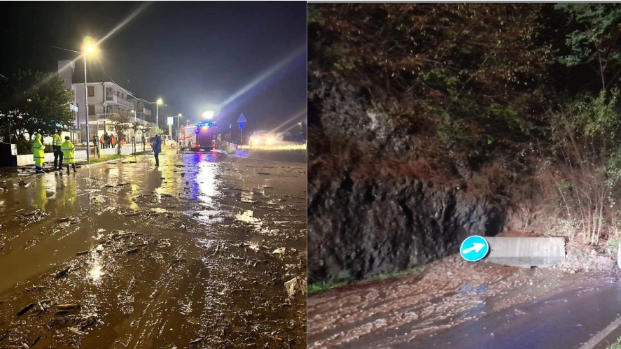 Maltempo nel Bresciano: strada allagata ad Erbanno (Darfo Boario Terme) e frana a Malegno (Foto facebook) Maltempo nel Bresciano: strada allagata ad Erbanno (Darfo Boario Terme) e frana a Malegno (Foto facebook)