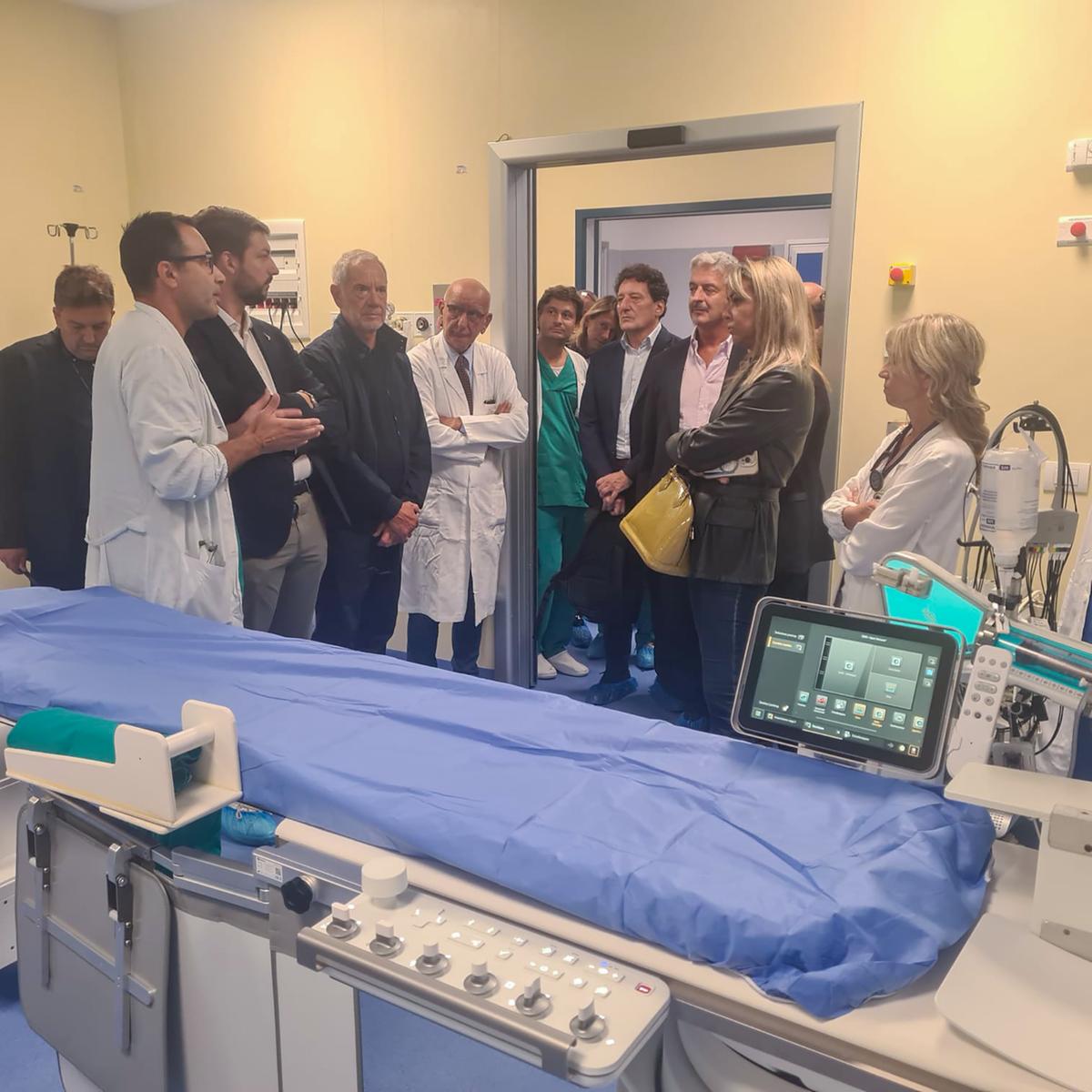 Desio fa bene al cuore. Terza sala di emodinamica. Il taglio del nastro al Pio XI