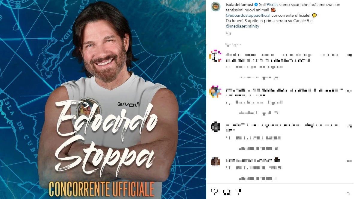 Edoardo Stoppa concorrente ufficiale L'Isola dei Famosi (Foto Instagram)