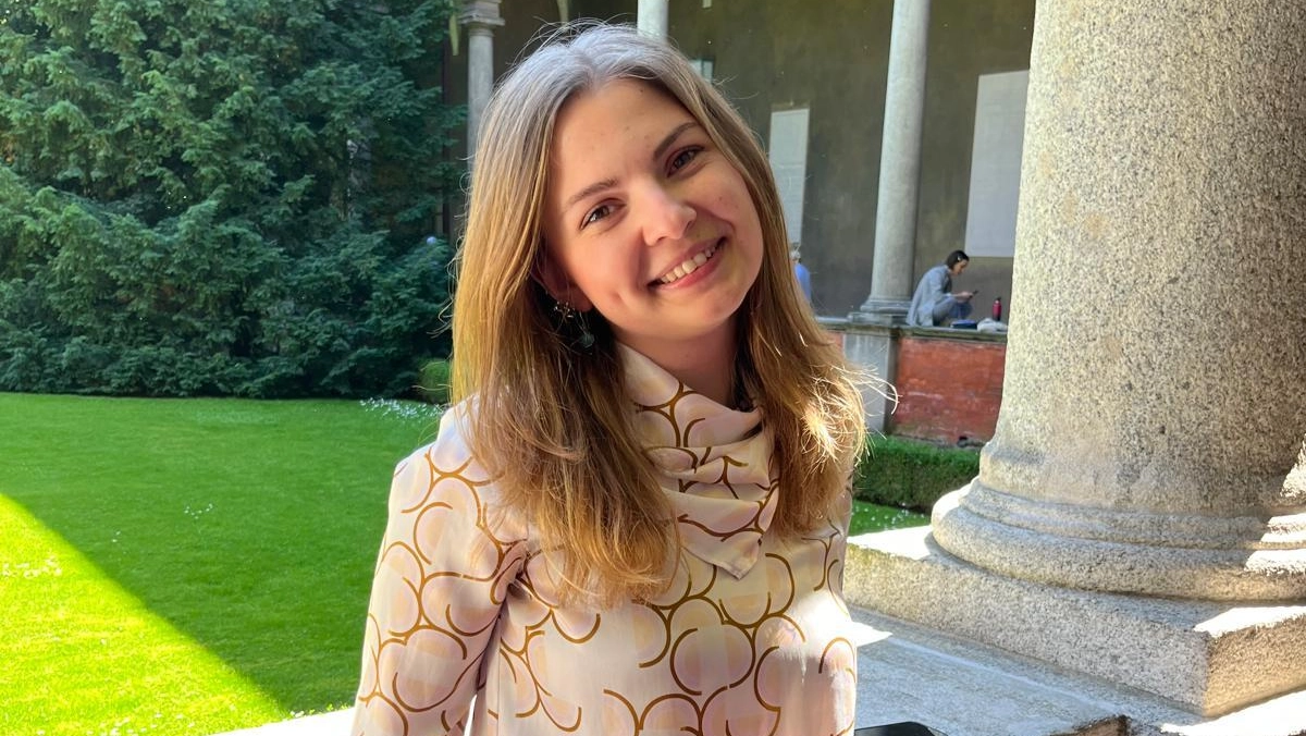 Irina Yuriv studia Scienze politiche e sociali all’Università Cattolica di Milano Irina Yuriv studia Scienze politiche e sociali all’Università Cattolica di Milano