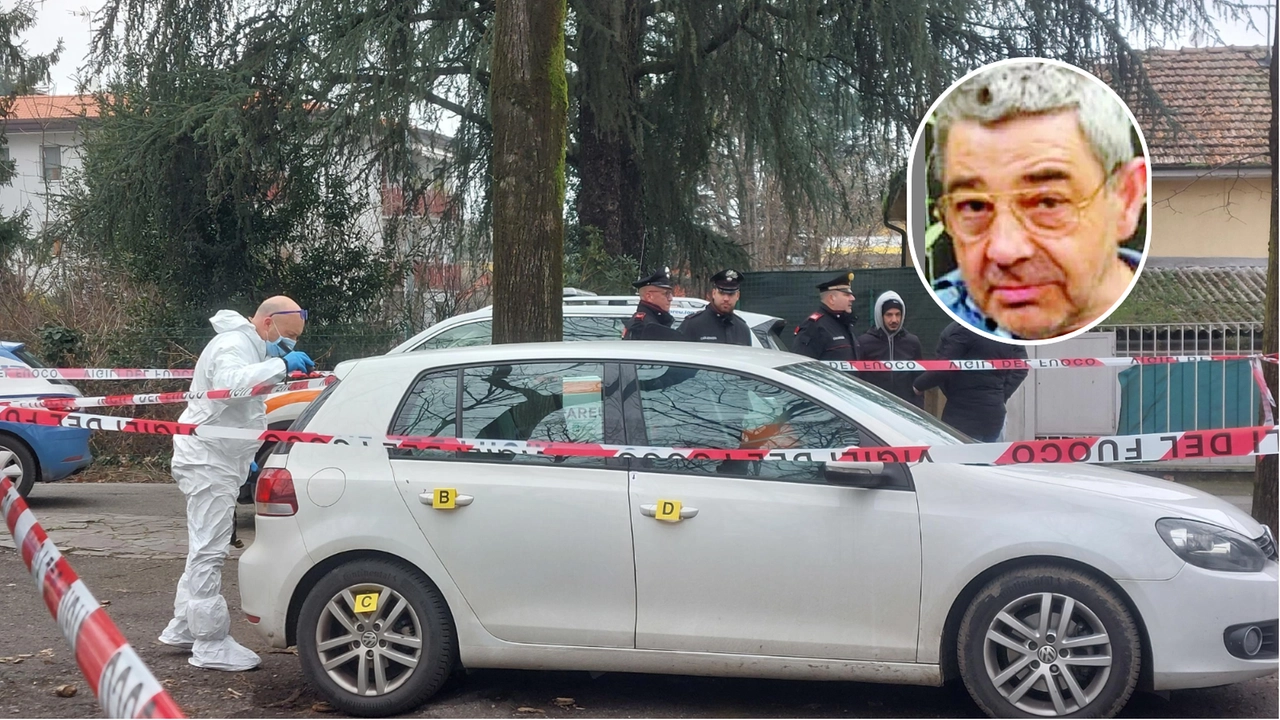 La Golf bianca su cui è stato trovato morto Roberto Bolzoni La Golf bianca su cui è stato trovato morto Roberto Bolzoni