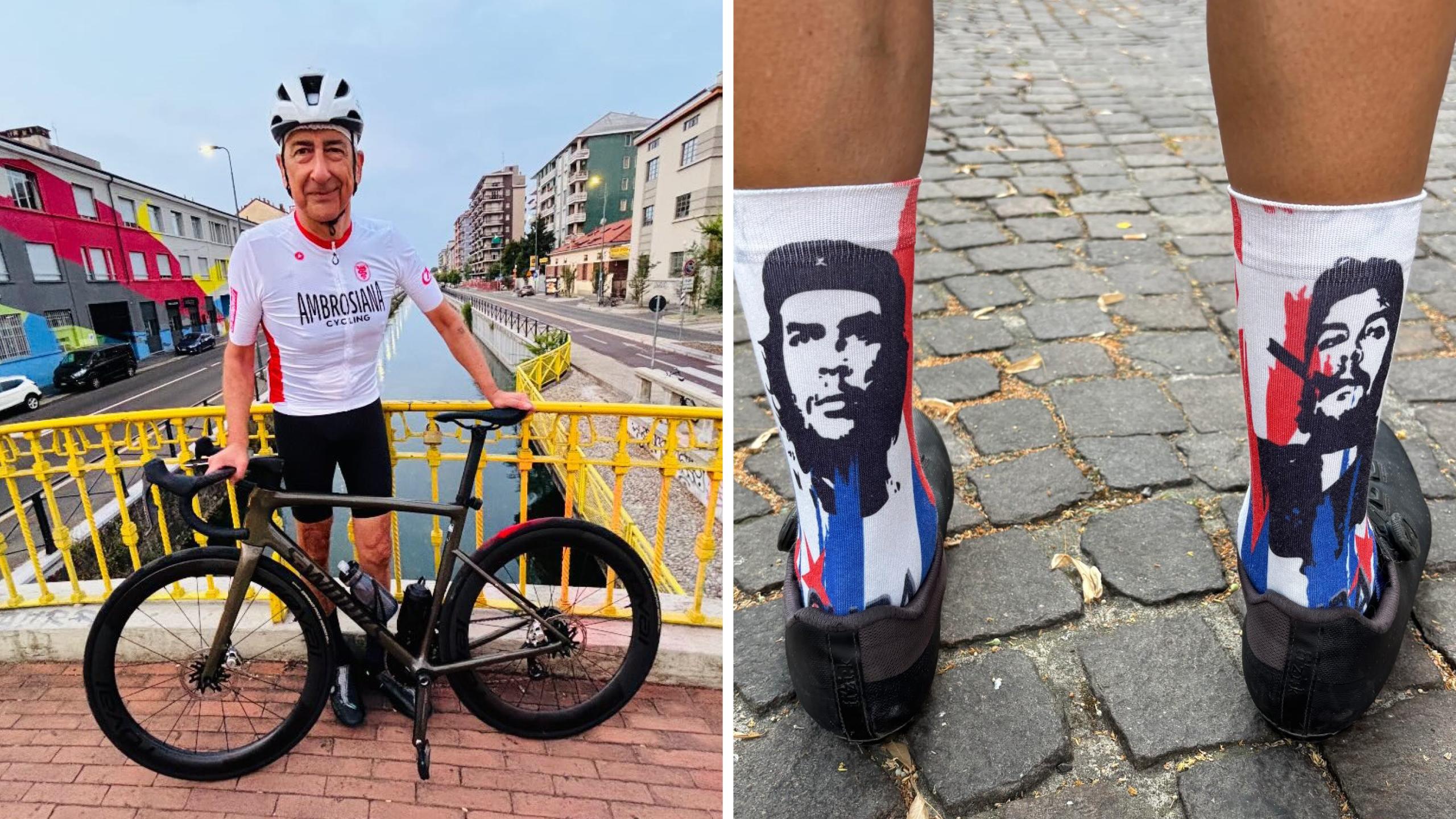 Beppe Sala in bici da Milano a Zoagli coi calzini di Che Guevara e Fidel Castro: partenza alle 5.30 e via per 210 chilometri Beppe Sala in bici da Milano a Zoagli coi calzini di Che Guevara e Fidel Castro: partenza alle 5.30 e via per 210 chilometri