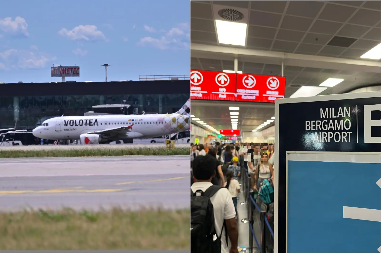 La sequenza della morte di Andrea Russo all'aeroporto di Orio al Serio. “Scappava dagli steward, poi si è gettato contro i motori dell'aereo”