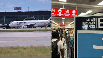 La sequenza della morte di Andrea Russo all'aeroporto di Orio al Serio. “Scappava dagli steward, poi si è gettato contro i motori dell'aereo”