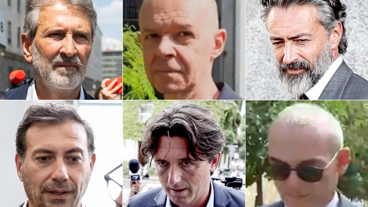 I sei arrestati nell'inchiesta milanese sull'urbanistica: in alto da sinistra Giancarlo Tancredi, Giuseppe Marinoni e Manfredi Catella. Sotto da sinistra: Alessandro Scandurra, Federico Pella e Andrea Bezziccheri