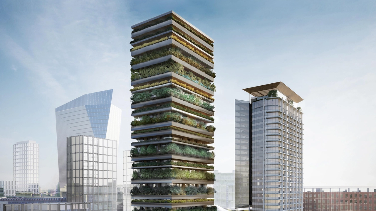 Il rendering del nuovo Pirellino con la Torre Botanica di Boeri