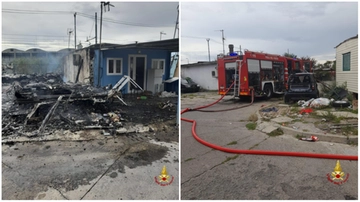 Via Bonfadini, incendio nel campo rom sgomberato. Bruciano tre baracche