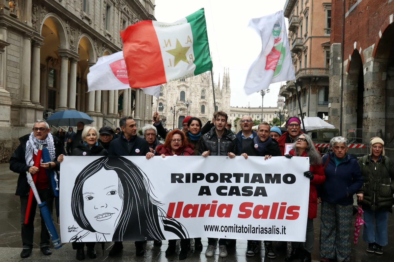 Una recente manifestazione milanese a sostegno di Ilaria Salis (Foto Salmoirago)