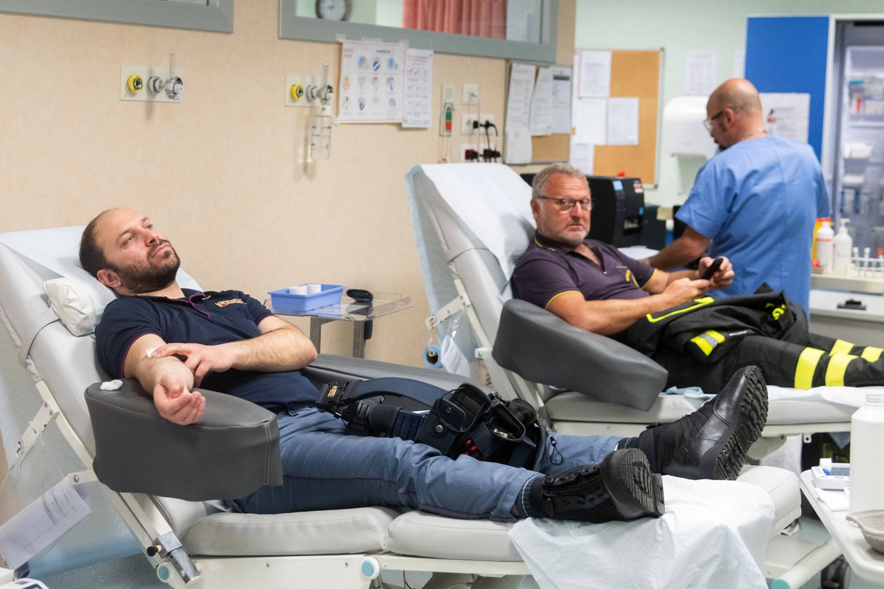 Anche le forze dell'ordine partecipano alle giornate organizzate per sensibilizzare alla donazione di sangue