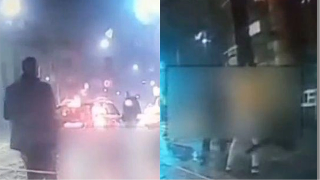 Lite e scazzottata tra tassista e ncc (Frame video)